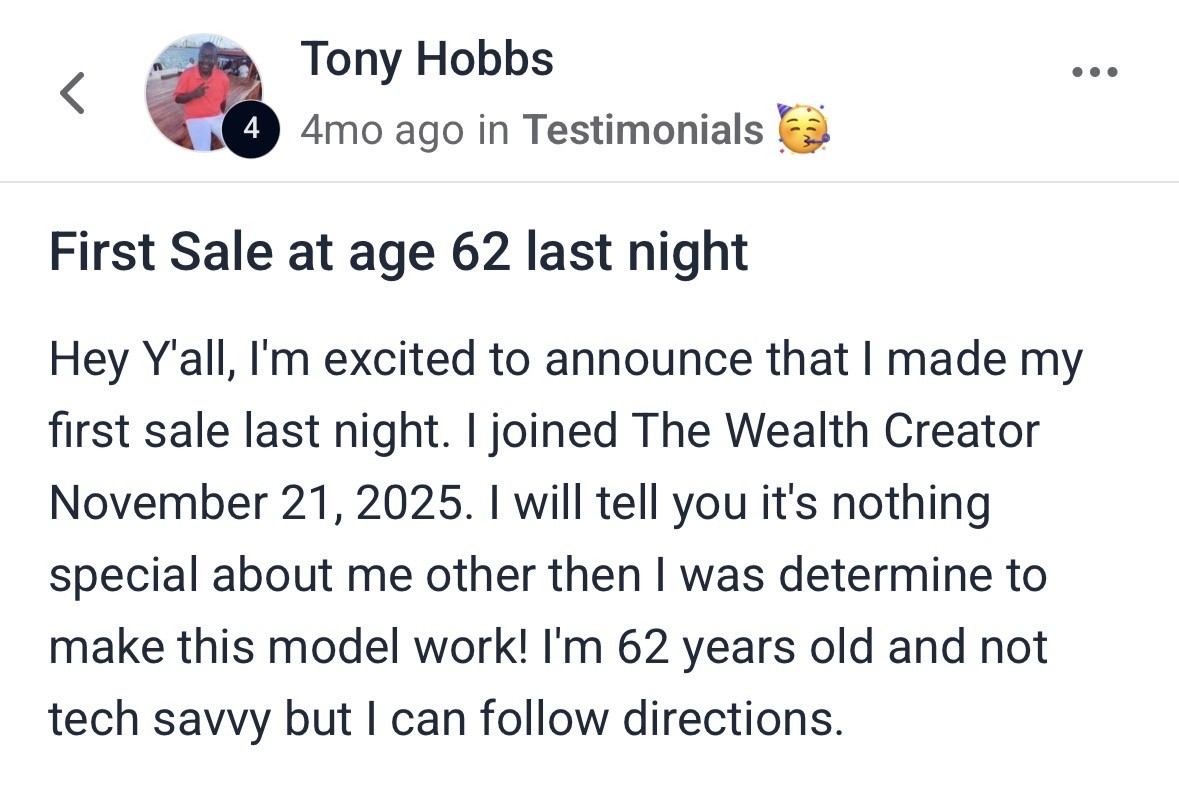 Testimonial from Tony Hobbs